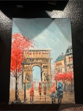Cityscape Canvas Painting from Disney World